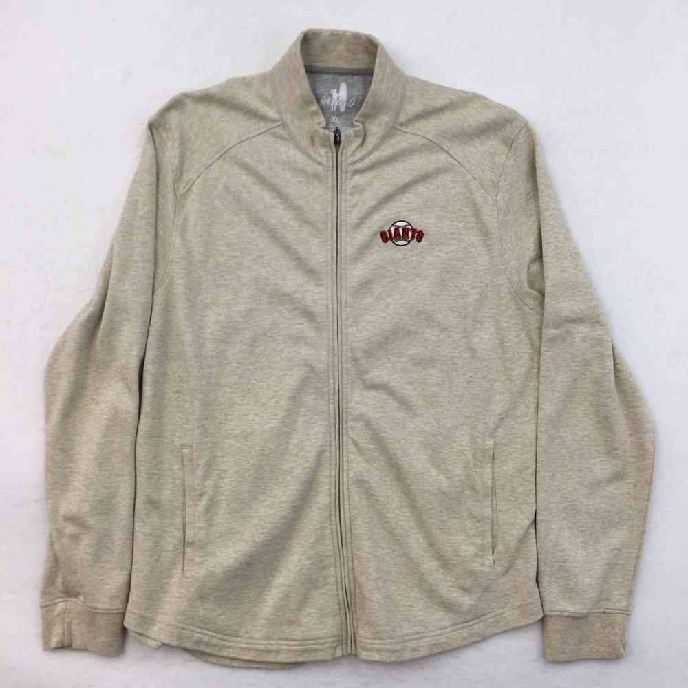 Johnnie-O Giants‎ Baseball Full Zip Jacket Heather Womens XL Cotton Athletic
